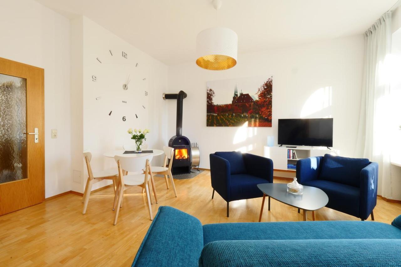 Wohnung Mit Blick Auf Die Zitadelle Petersberg - 3 Zimmer Erfurt Exteriér fotografie